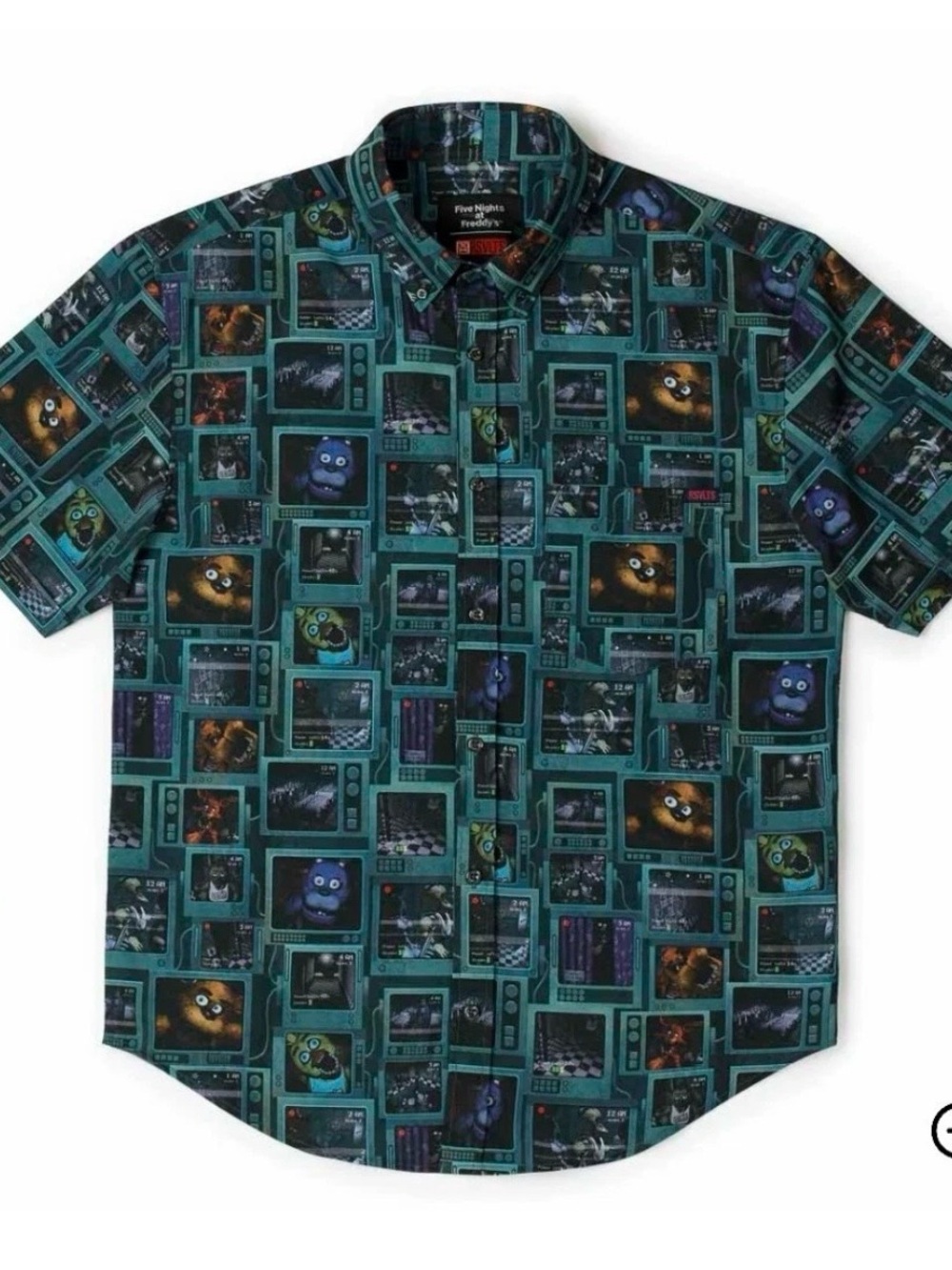 M Mens RSVLTS Five Nights at Freddys Night Shift Nightmare Kunuflex Shirt